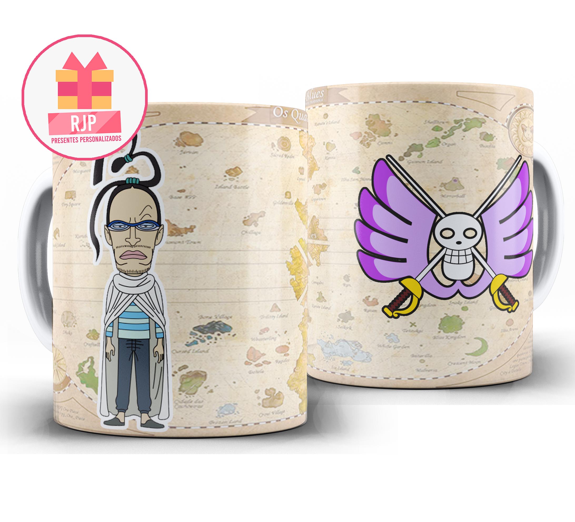 Caneca Anime - One Piece - Baroque Works - Mr 3